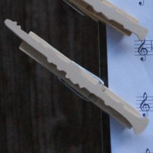 Notenklammer Klarinette Massivholz handgefertigt Geschenk Musiker Klarinettist